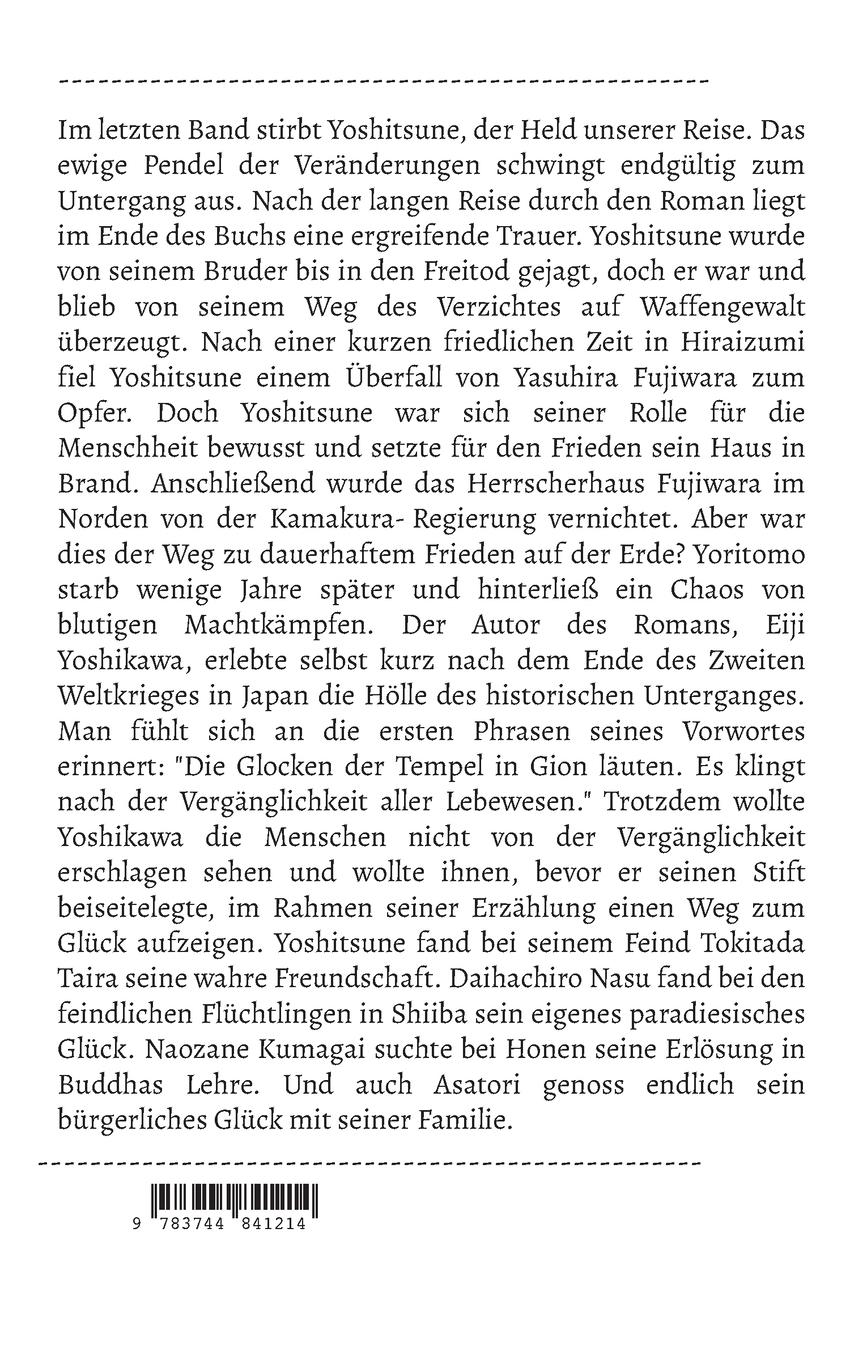 Rückseite: 9783744841214 | Die Geschichte von Taira (21) | Neue Interpretation | Eiji Yoshikawa