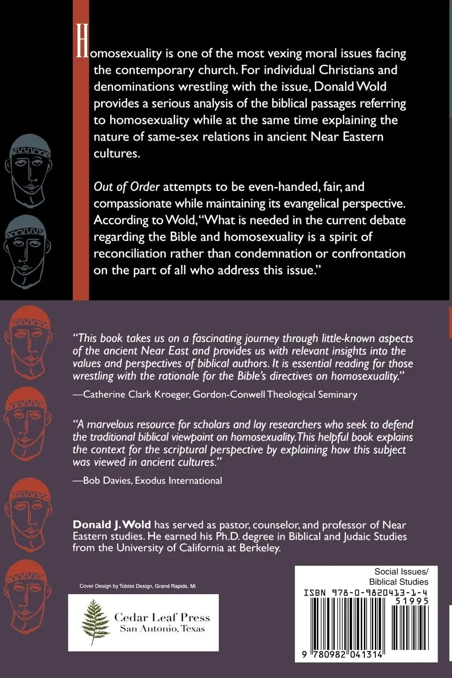 Rückseite: 9780982041314 | Out of Order | Homosexuality in the Bible and the Ancient Near East