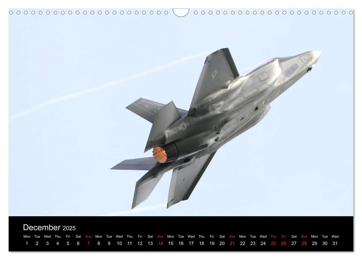 Bild: 9781325951314 | Lockheed Martin F35 Stealth Fighter (Wall Calendar 2025 DIN A3...