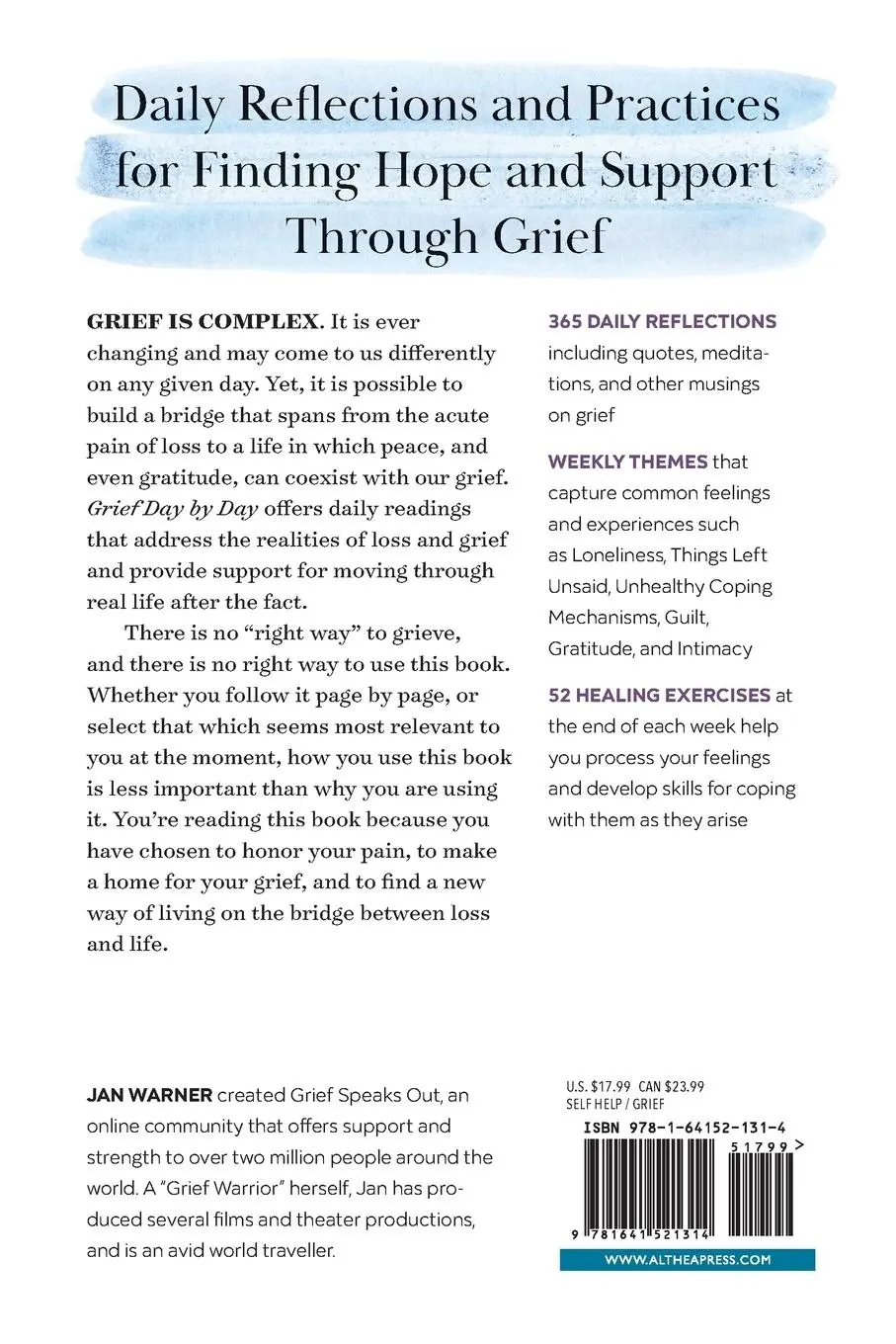 Rückseite: 9781641521314 | Grief Day by Day | Jan Warner | Taschenbuch | Englisch | 2018