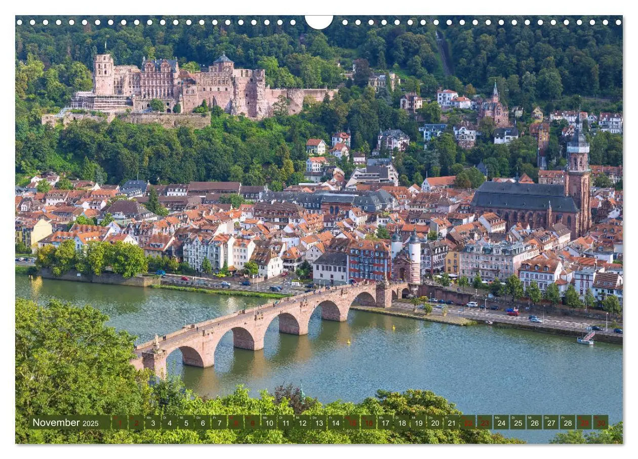 Bild: 9783435331314 | Heidelberger Neckarzauber (Wandkalender 2025 DIN A3 quer), CALVENDO...