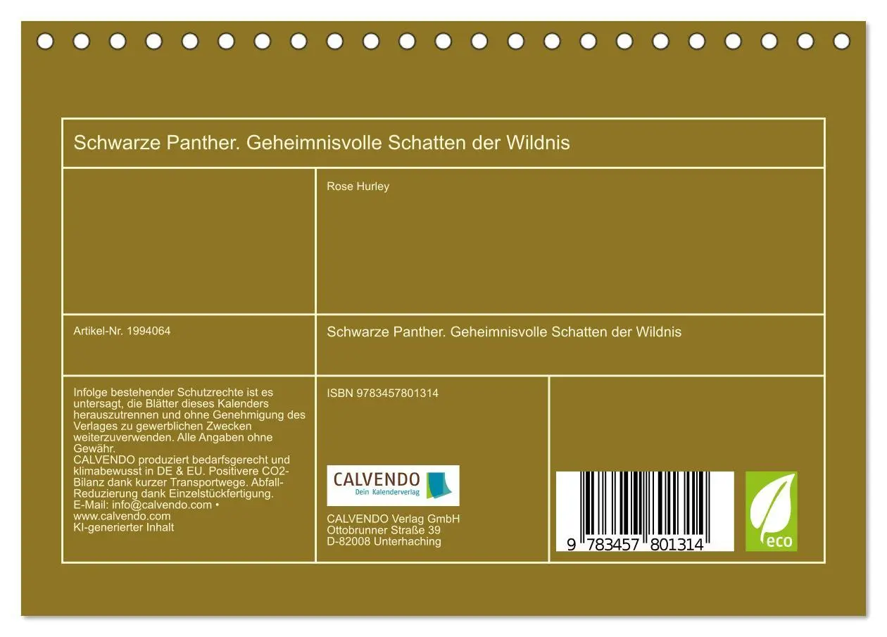 Bild: 9783457801314 | Schwarze Panther. Geheimnisvolle Schatten der Wildnis...