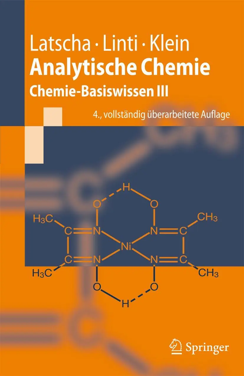 Cover: 9783642621314 | Analytische Chemie | Chemie-Basiswissen III | Latscha (u. a.) | Buch