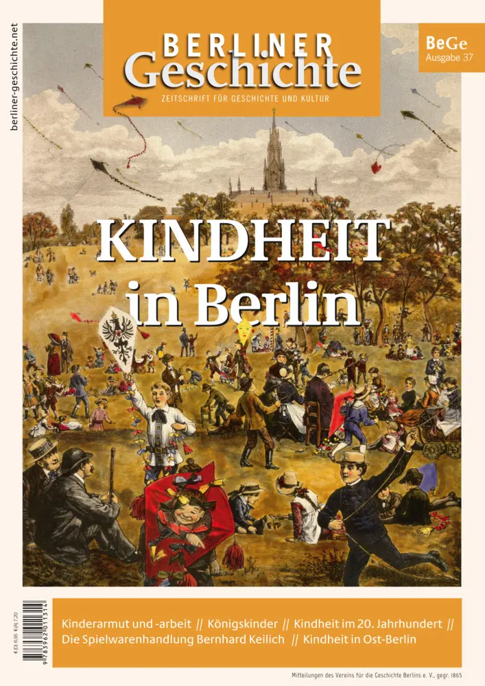 Cover: 9783962011314 | Berliner Geschichte - Zeitschrift für Geschichte und Kultur | V.