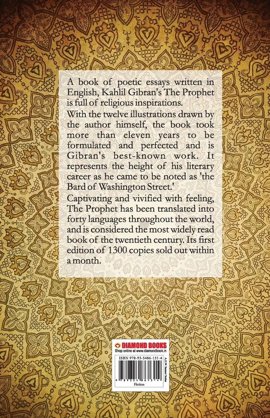 Rückseite: 9789354861314 | The Prophet | Kahlil Gibran | Taschenbuch | Kartoniert / Broschiert