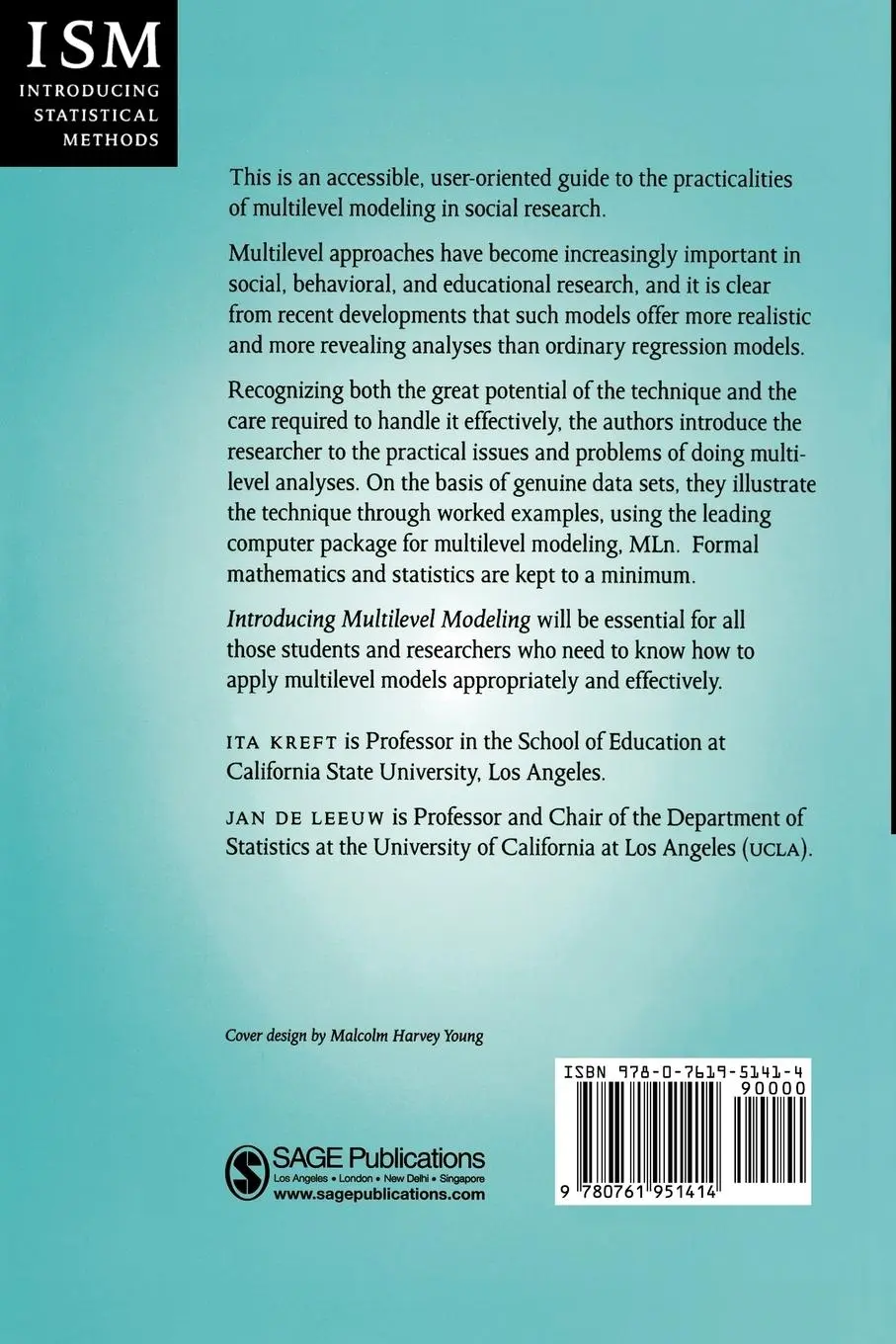 Rückseite: 9780761951414 | Introducing Multilevel Modeling | Ita G G Kreft (u. a.) | Taschenbuch