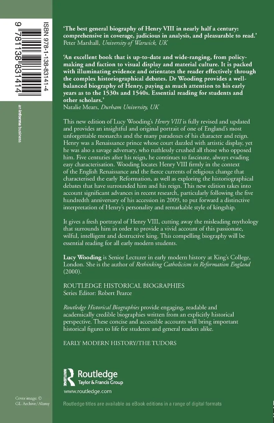 Rückseite: 9781138831414 | Henry VIII | Lucy Wooding | Taschenbuch | Einband - flex.(Paperback)