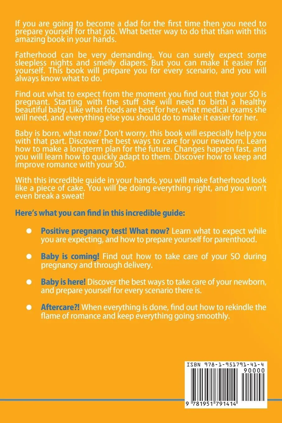Rückseite: 9781951791414 | First Time Dad | Pregnancy Handbook for Dads-To-Be | Bell (u. a.)