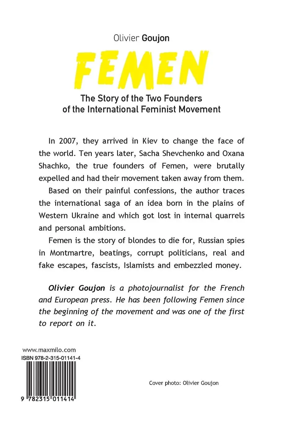 Rückseite: 9782315011414 | Femen | Olivier Goujon | Taschenbuch | Englisch | 2023