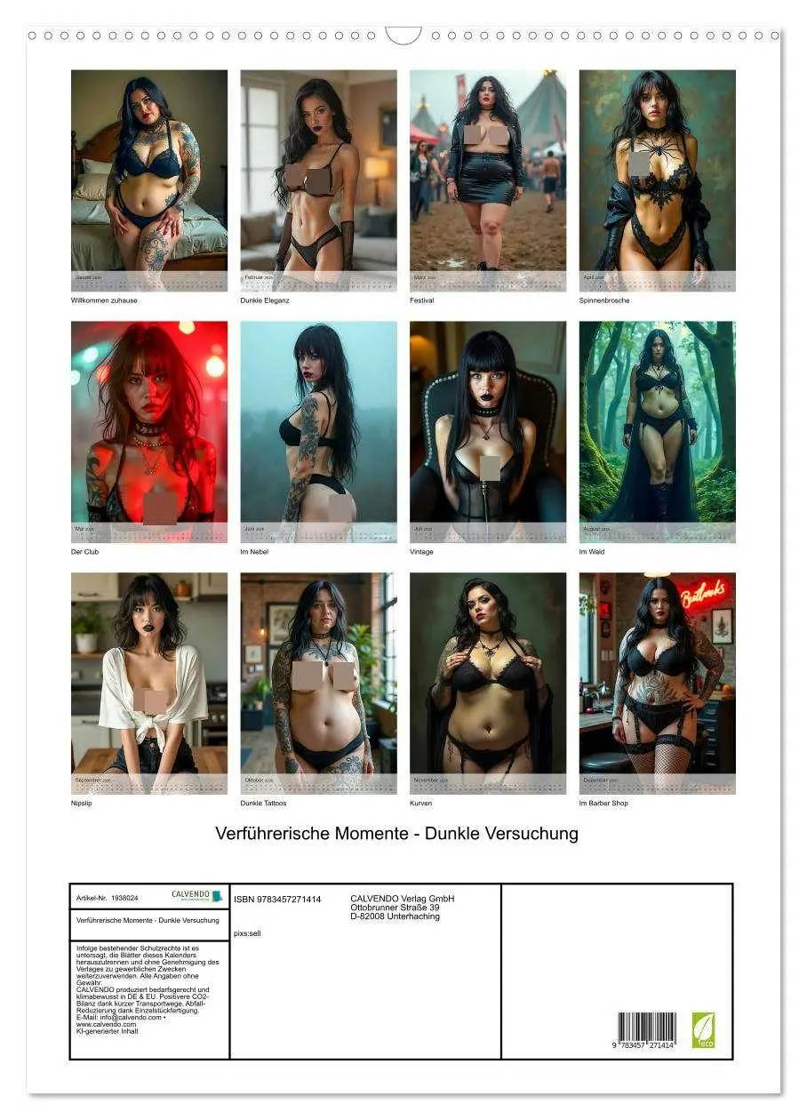 Bild: 9783457271414 | Verführerische Momente - Dunkle Versuchung (Wandkalender 2026 DIN...