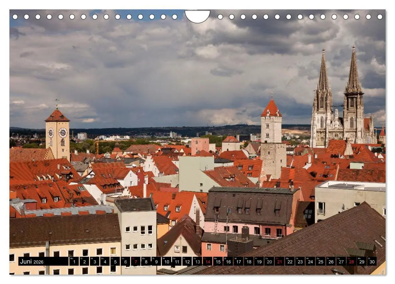 Bild: 9783516121414 | Regensburg - Bayern (Wandkalender 2026 DIN A4 quer), CALVENDO...