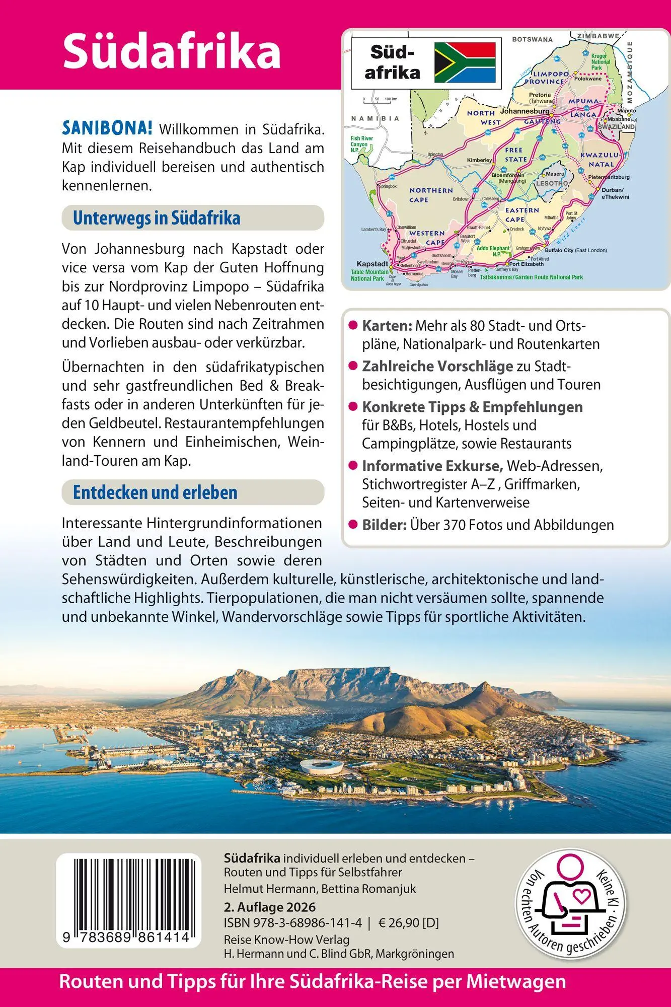 Bild: 9783689861414 | Reise Know-How Reiseführer Südafrika | Helmut Hermann (u. a.) | Buch