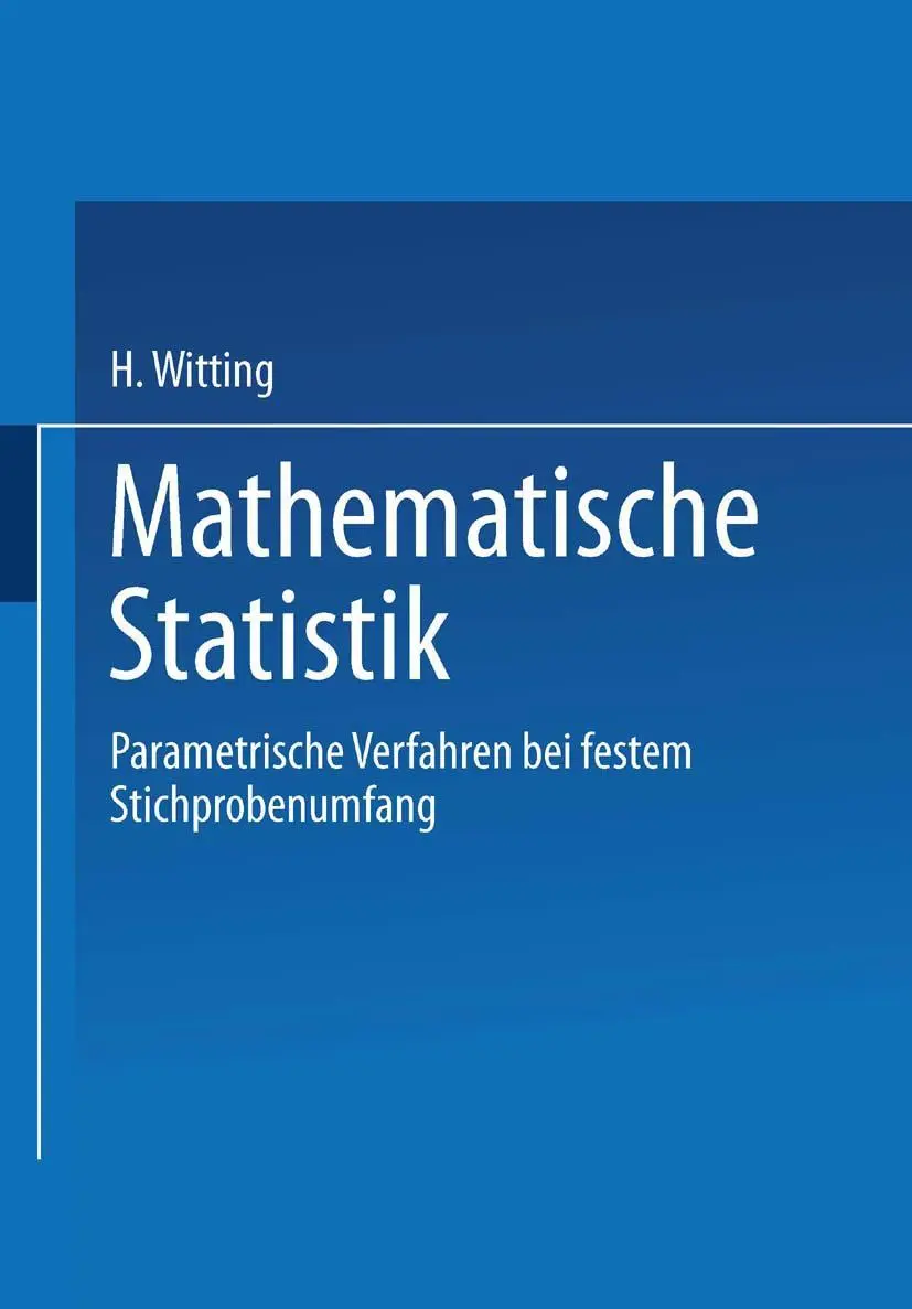 Cover: 9783322901514 | Mathematische Statistik I | H. Witting | Taschenbuch | xviii | Deutsch