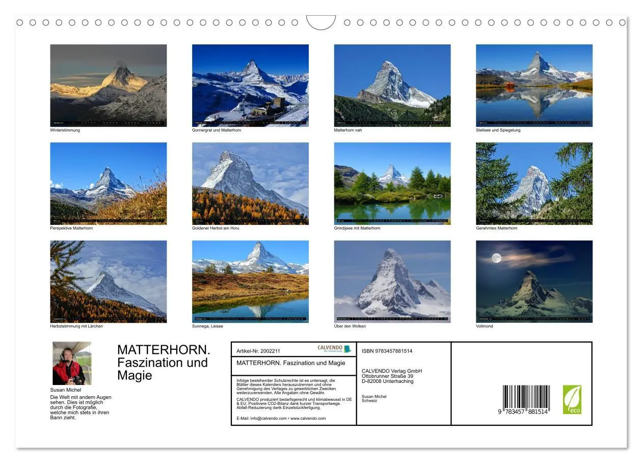 Bild: 9783457881514 | MATTERHORN. Faszination und Magie (Wandkalender 2026 DIN A3 quer),...