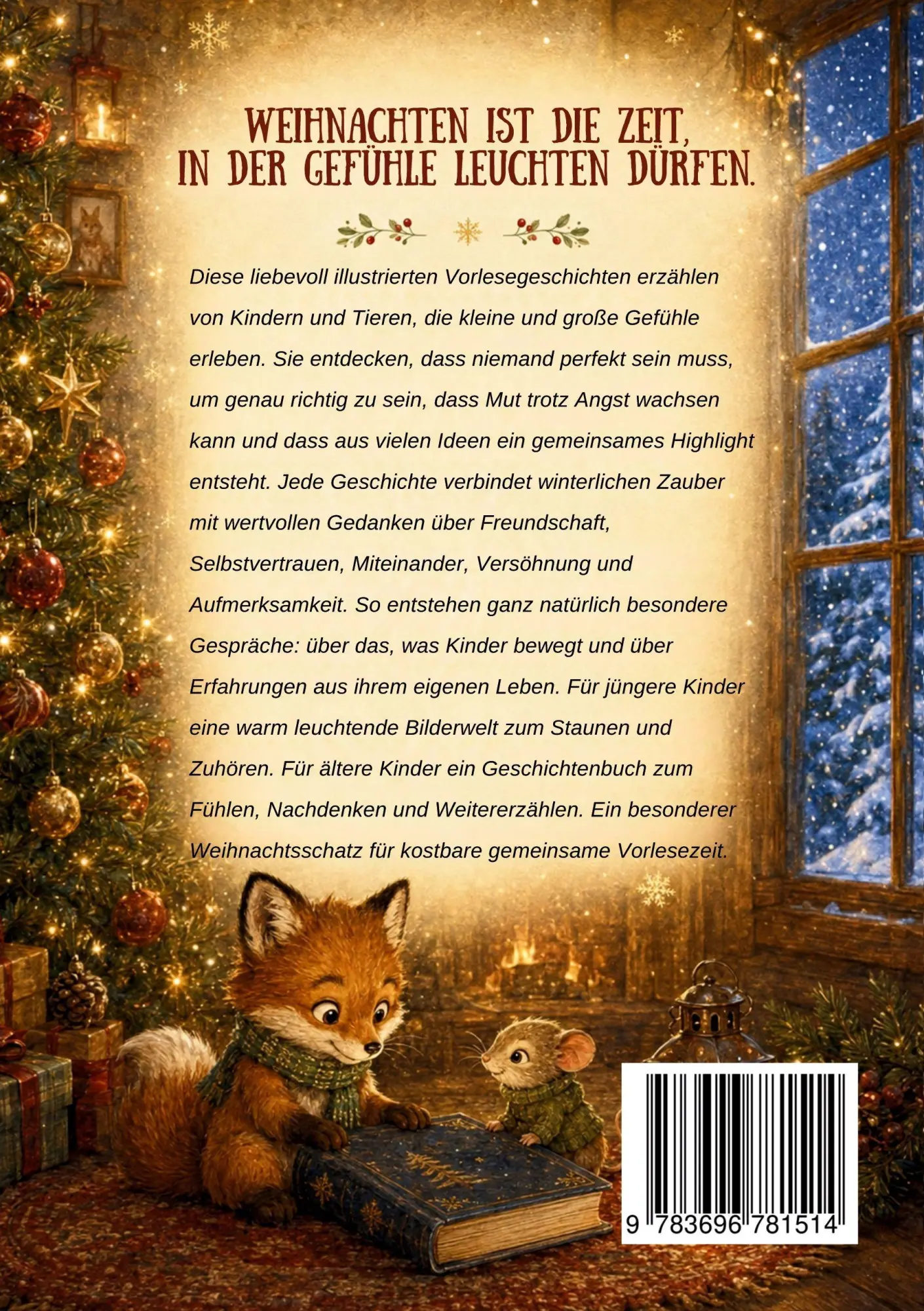 Rückseite: 9783696781514 | Die schönsten modernen Weihnachtsgeschichten für Kinder | Goldwing