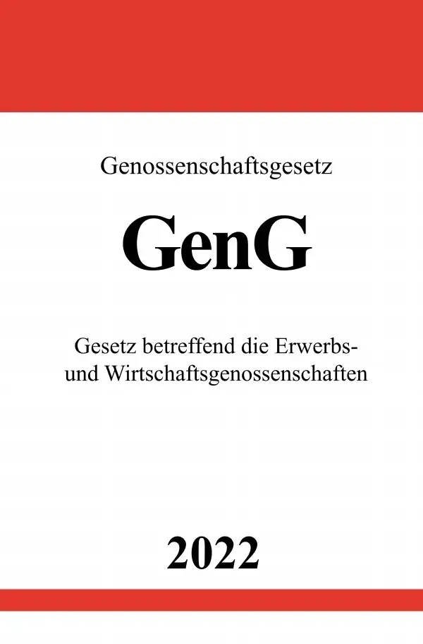 Cover: 9783754951514 | Genossenschaftsgesetz GenG 2022 | Ronny Studier | Taschenbuch | 96 S.