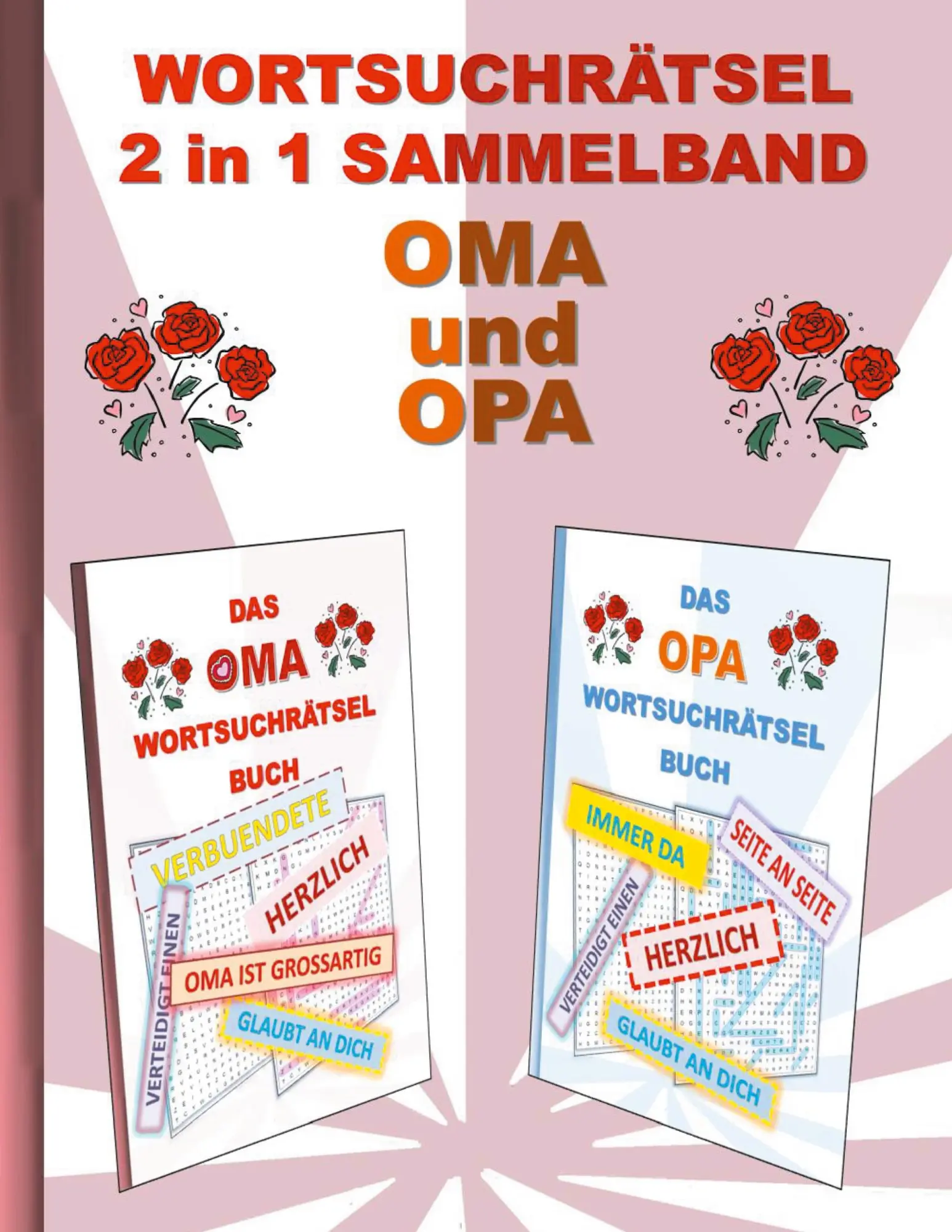Cover: 9783755701514 | WORTSUCHRÄTSEL 2 in 1 SAMMELBAND OMA und OPA | Brian Gagg | Buch