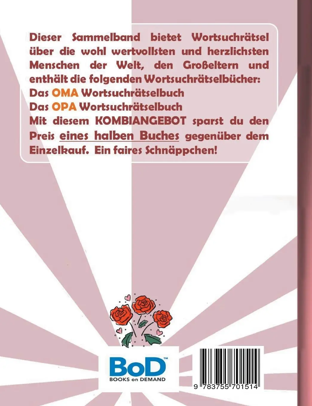 Rückseite: 9783755701514 | WORTSUCHRÄTSEL 2 in 1 SAMMELBAND OMA und OPA | Brian Gagg | Buch