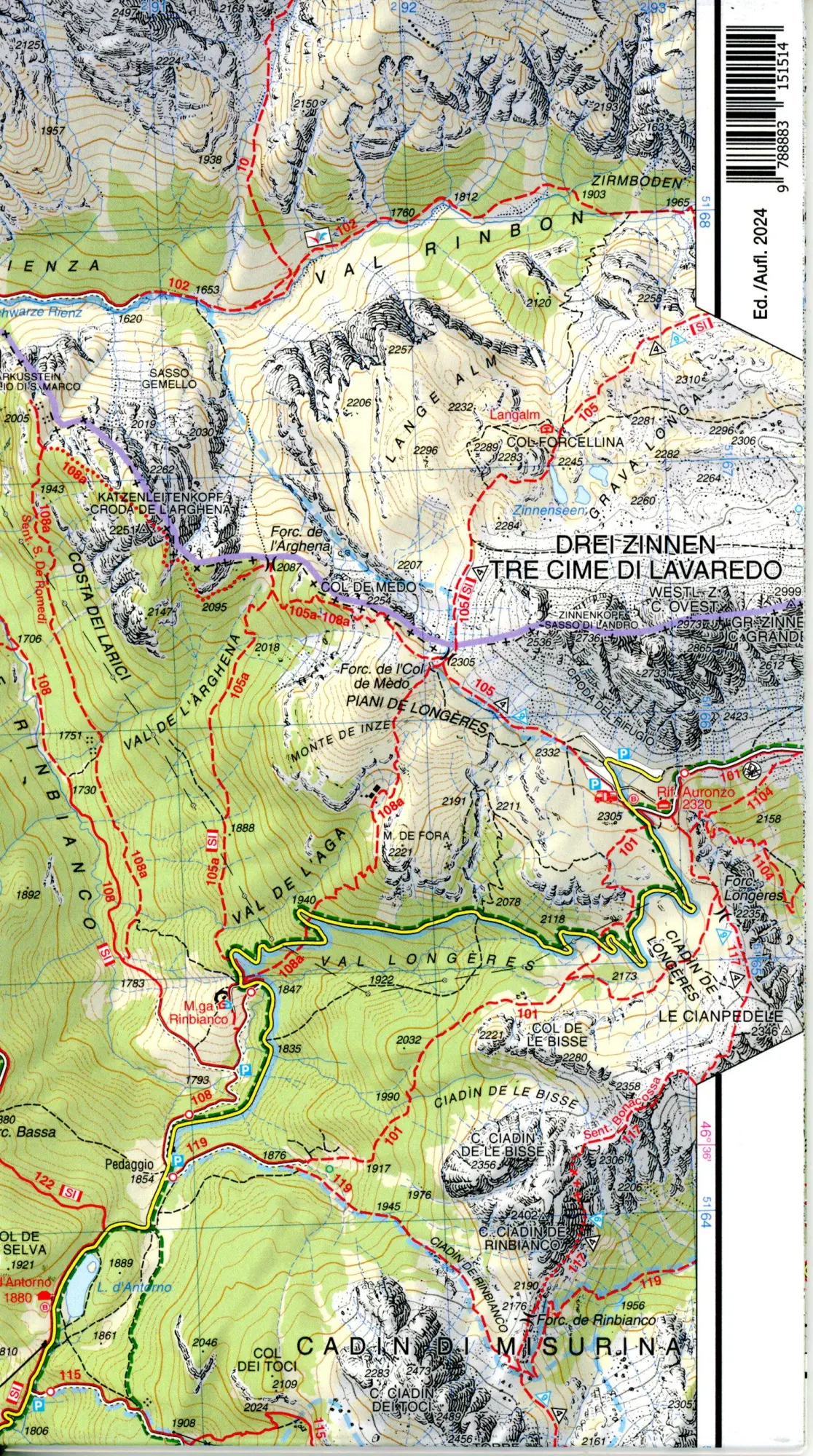 Bild: 9788883151514 | 03 Cortina d'Ampezzo e Dolomiti Ampezzane | 1:25000 | Taschenbuch