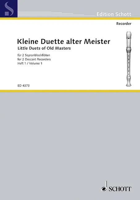 Cover: 9790001051514 | Kleine Duette alter Meister | Broschüre | 24 S. | Deutsch | 2017
