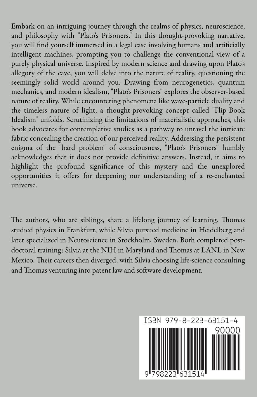 Rückseite: 9798223631514 | Plato's Prisoners | Silvia Paddock (u. a.) | Taschenbuch | Englisch