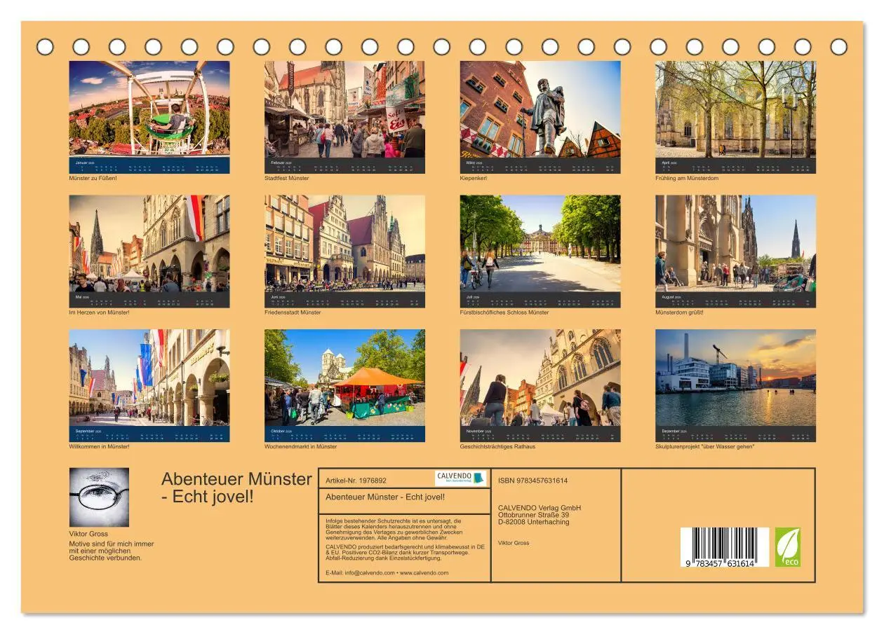 Bild: 9783457631614 | Abenteuer Münster - Echt jovel! (Tischkalender 2026 DIN A5 quer),...
