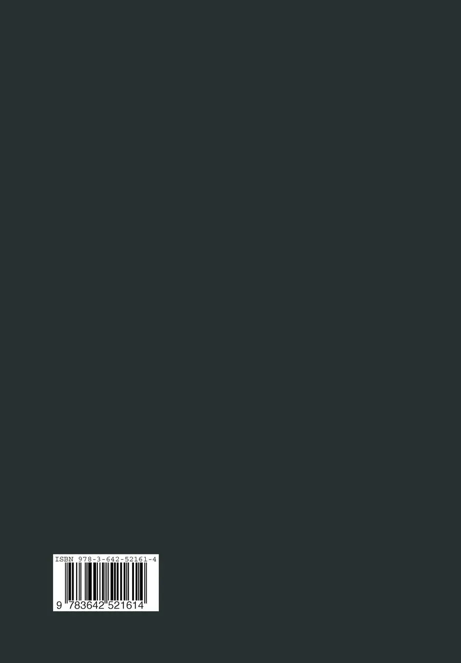 Rückseite: 9783642521614 | Statik des Tunnel- und Stollenbaues | H. Kastner | Taschenbuch | xii