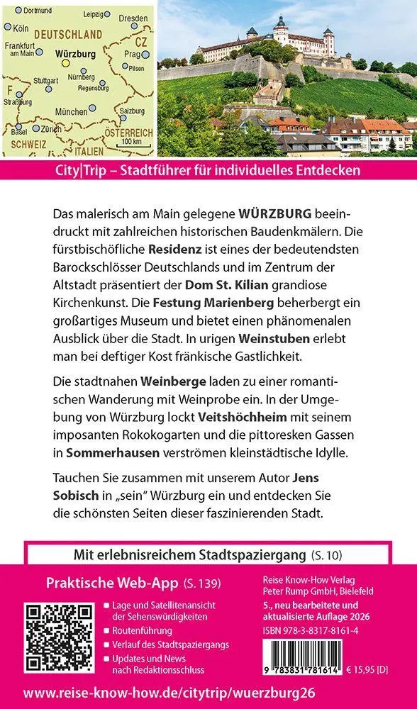 Bild: 9783831781614 | Reise Know-How CityTrip Würzburg | Jens Sobisch | Taschenbuch | 144 S.