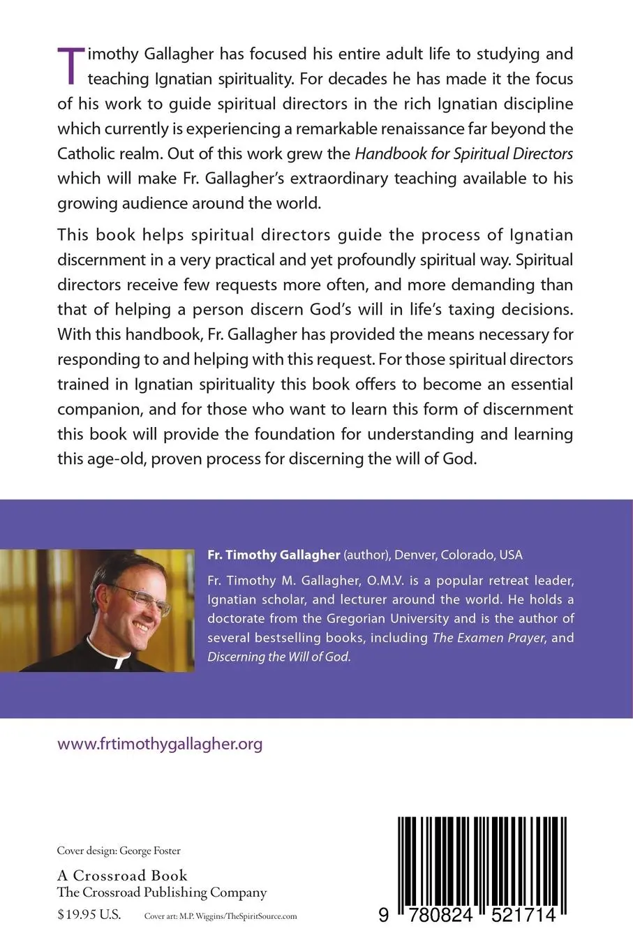 Rückseite: 9780824521714 | A Handbook for Spiritual Directors | Timothy M. Gallagher | Buch