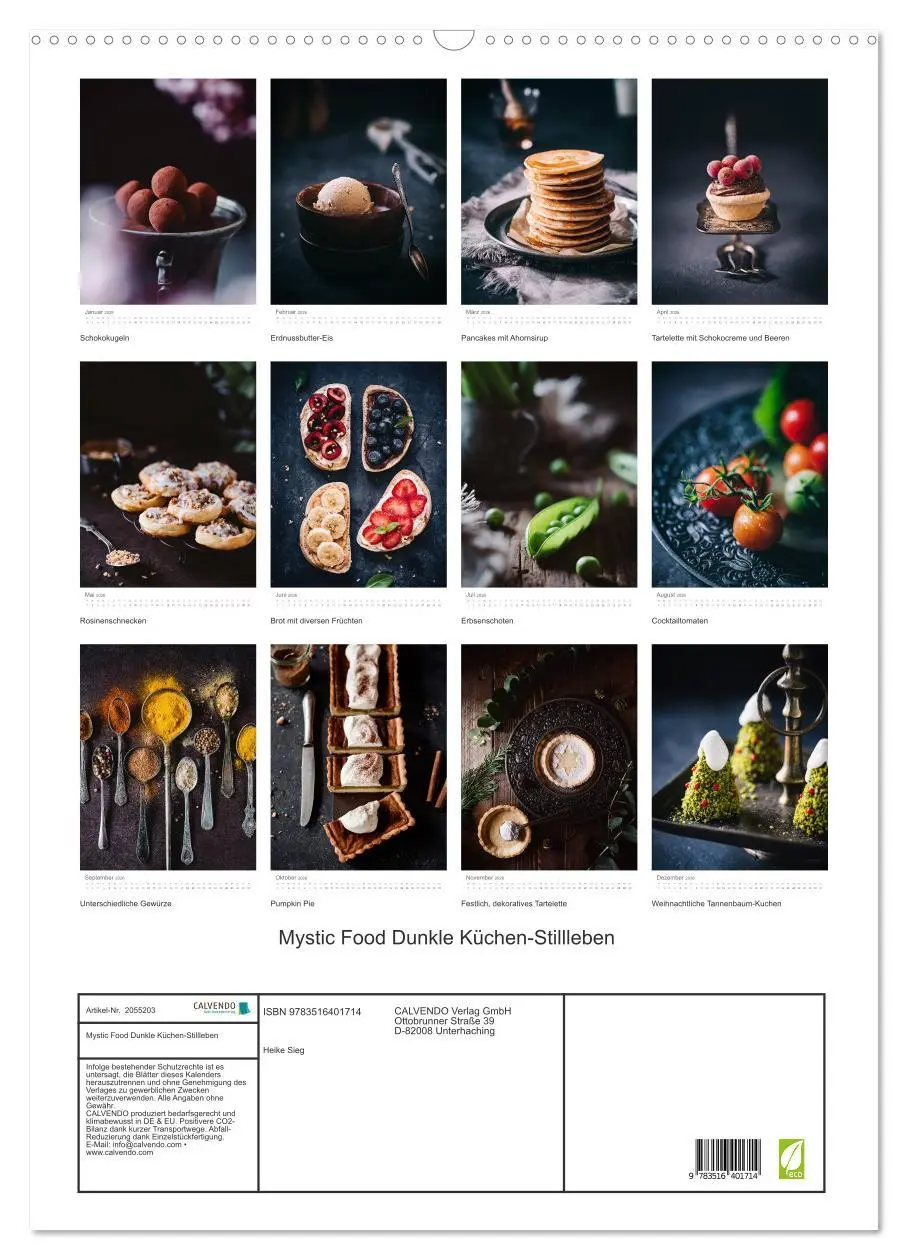 Bild: 9783516401714 | Mystic Food Dunkle Küchen-Stillleben (Wandkalender 2026 DIN A2...