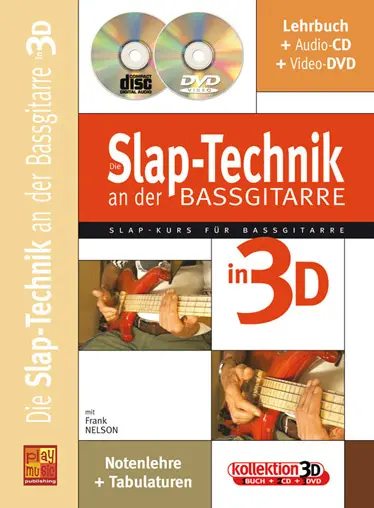 Cover: 3555111301814 | Slaptechnik Bass | Frank Nelson | Play Music Germany | Buch + CD + DVD