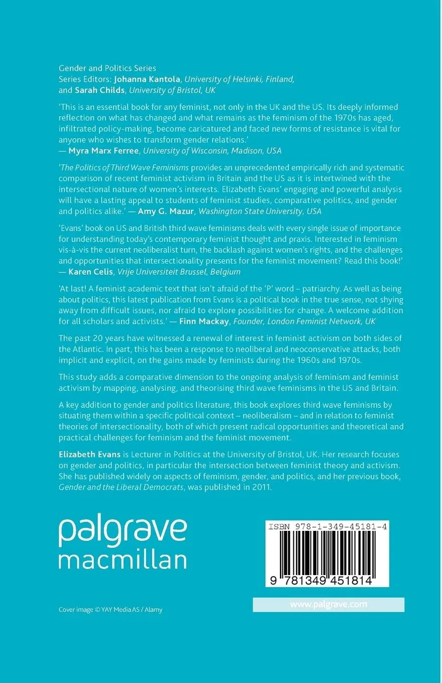 Rückseite: 9781349451814 | The Politics of Third Wave Feminisms | E. Evans | Taschenbuch | viii