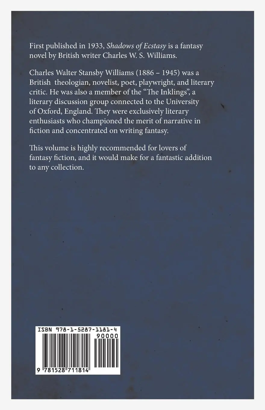 Rückseite: 9781528711814 | Shadows of Ecstasy | Charles Williams | Taschenbuch | Englisch | 2019