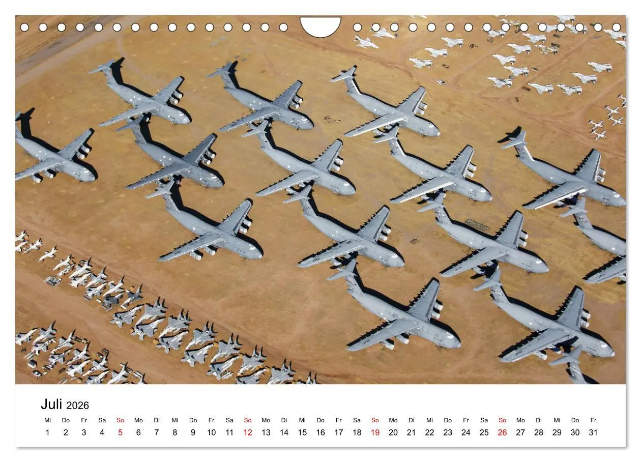 Bild: 9783457611814 | GROUNDED (Wandkalender 2026 DIN A4 quer), CALVENDO Monatskalender