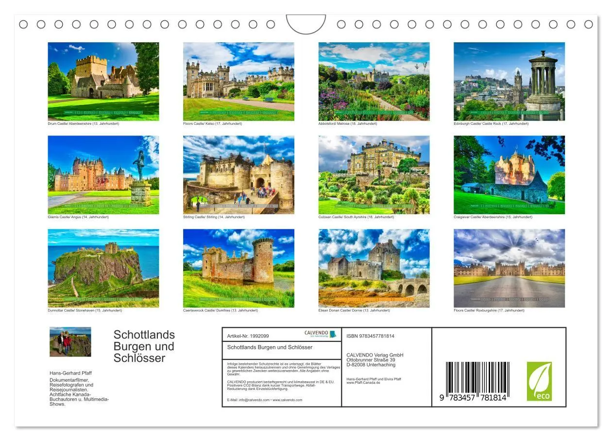 Bild: 9783457781814 | Schottlands Burgen und Schlösser (Wandkalender 2026 DIN A4 quer),...