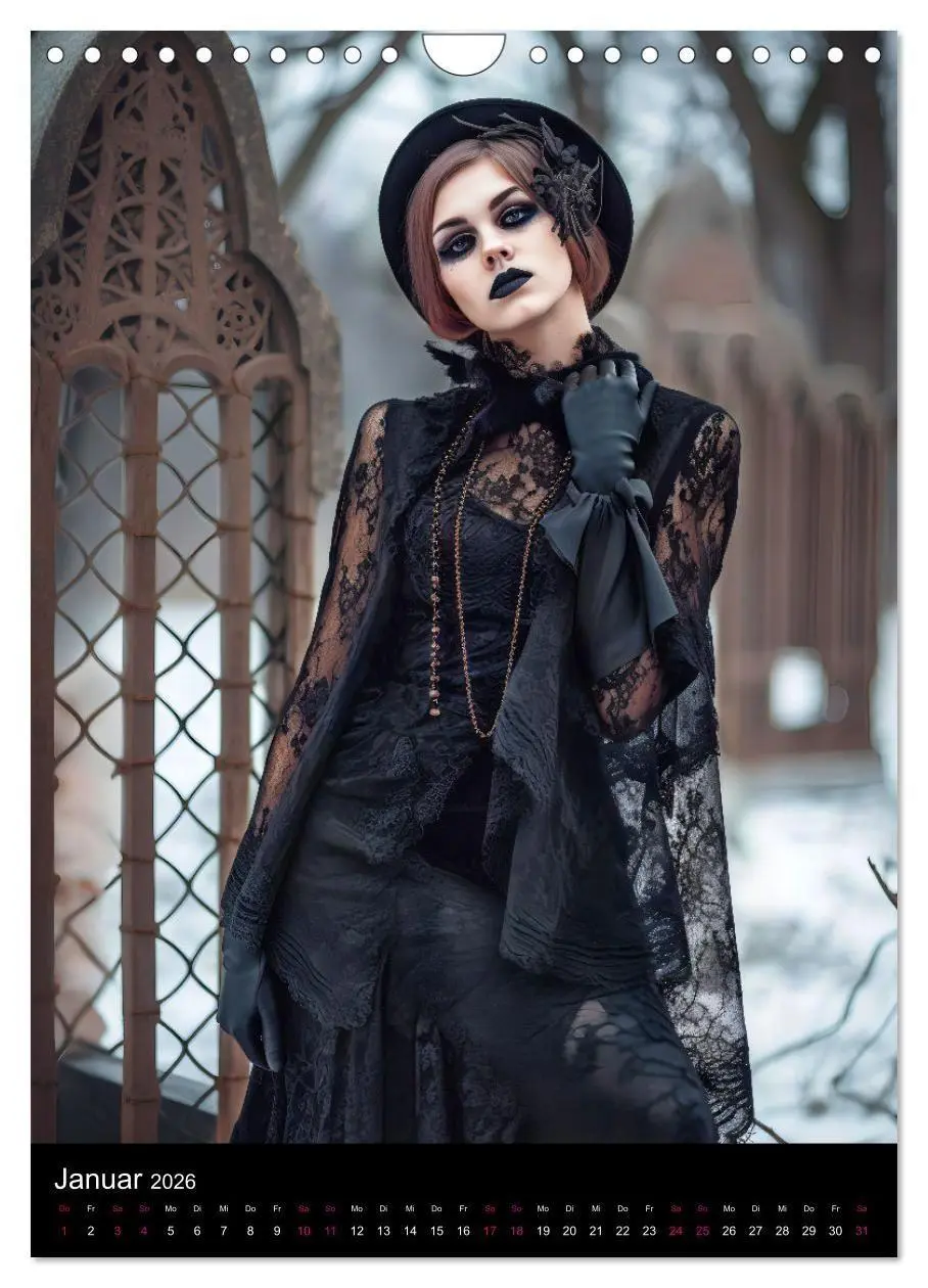 Bild: 9783516321814 | Gothic Kalender - Ein Jahr voller Gothic-Mystik und Eleganz...