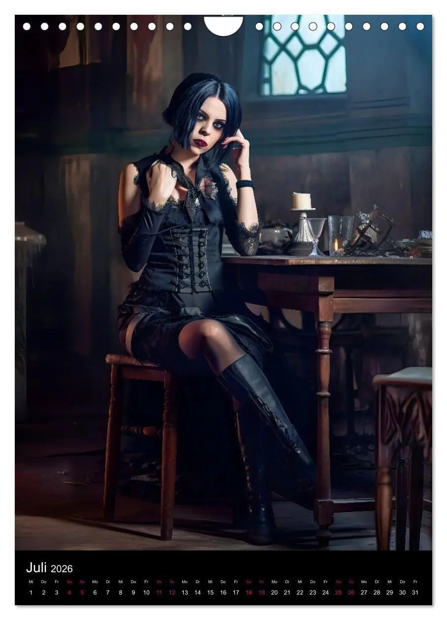 Bild: 9783516321814 | Gothic Kalender - Ein Jahr voller Gothic-Mystik und Eleganz...