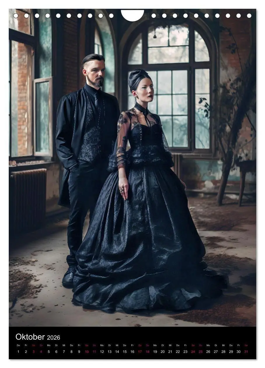 Bild: 9783516321814 | Gothic Kalender - Ein Jahr voller Gothic-Mystik und Eleganz...