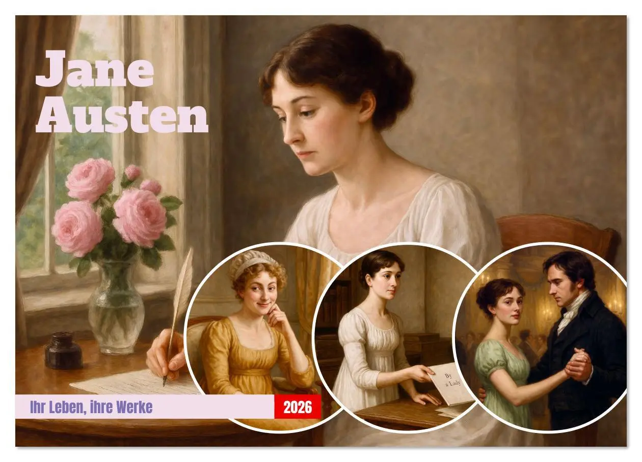 Cover: 9783516631814 | Jane Austen (Wandkalender 2026 DIN A3 quer), CALVENDO Monatskalender