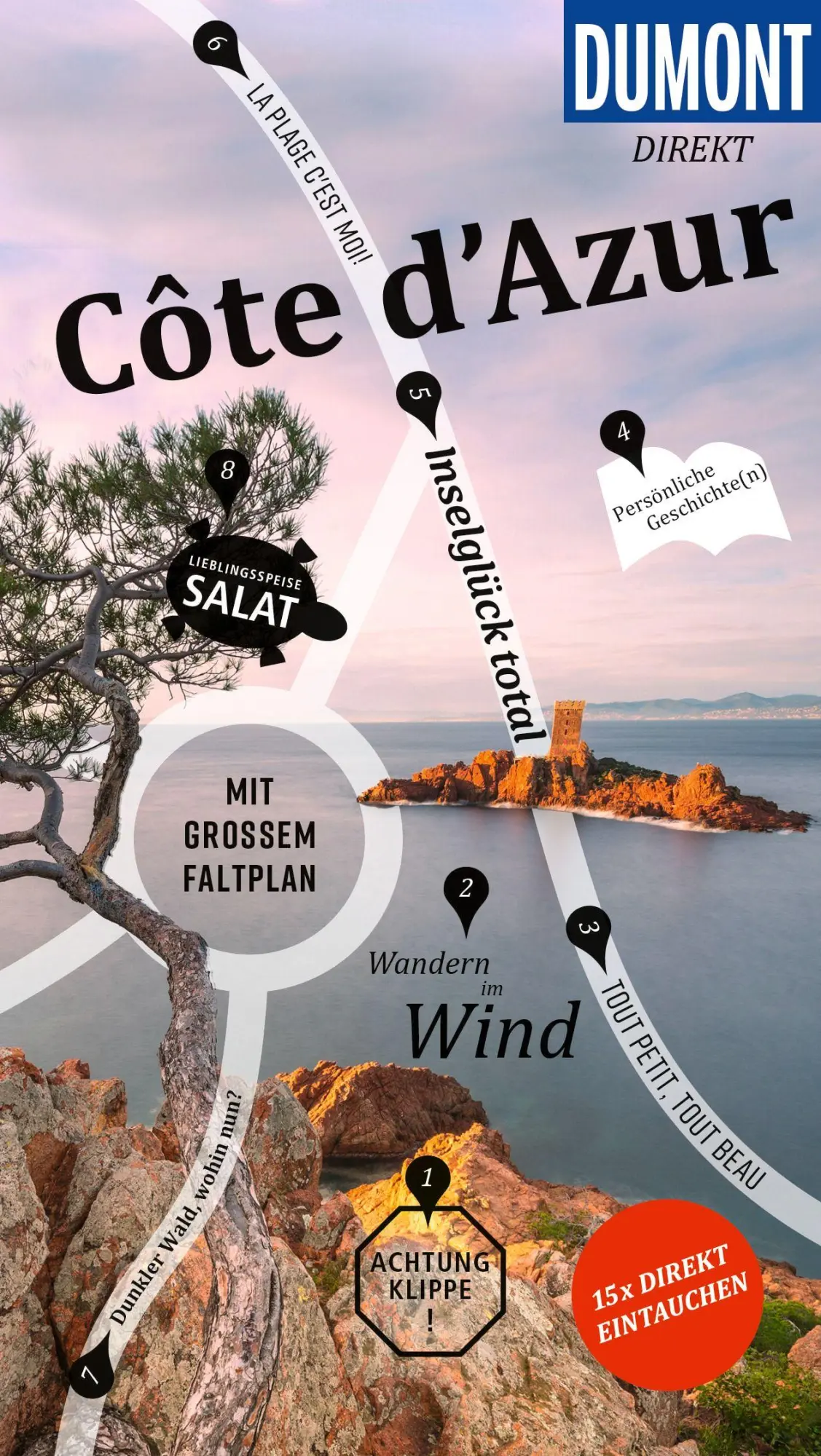 Cover: 9783616001814 | DUMONT direkt Reiseführer Côte d´Azur | Mit großem Faltplan | Simon