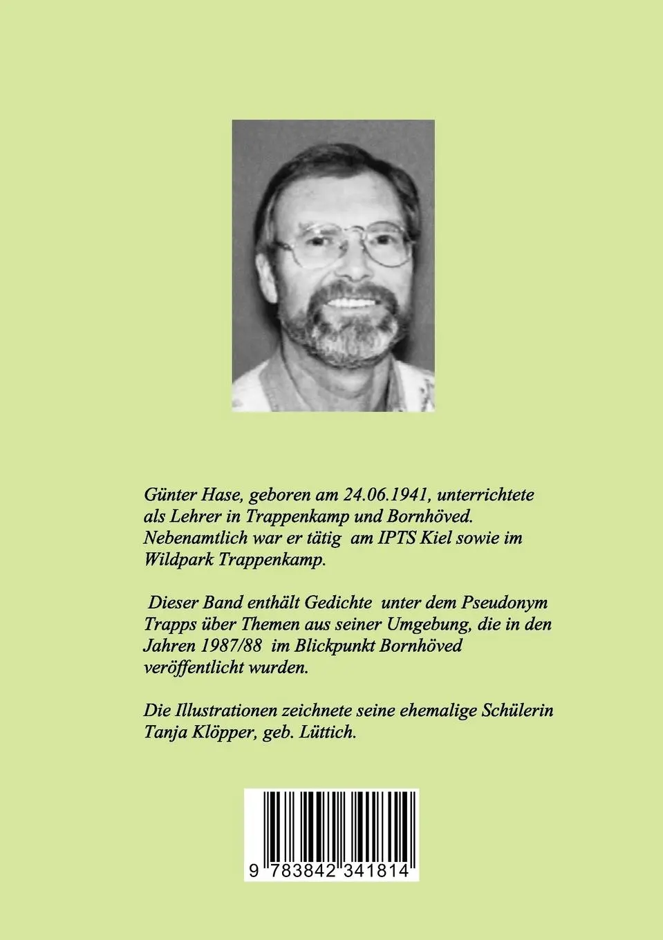 Rückseite: 9783842341814 | Trapps im Blickpunkt | Günter Hase | Taschenbuch | 68 S. | Deutsch