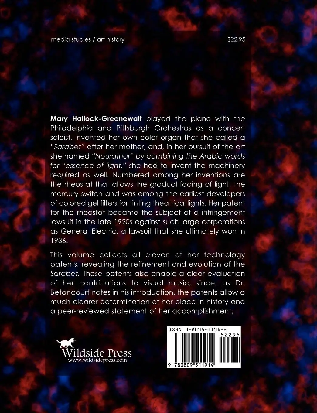 Rückseite: 9780809511914 | Mary Hallock-Greenewalt | The Complete Patents | Hallock-Greenewalt