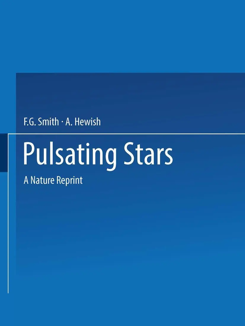 Cover: 9781489961914 | Pulsating Stars | A NATURE Reprint | F. G. Smith (u. a.) | Taschenbuch