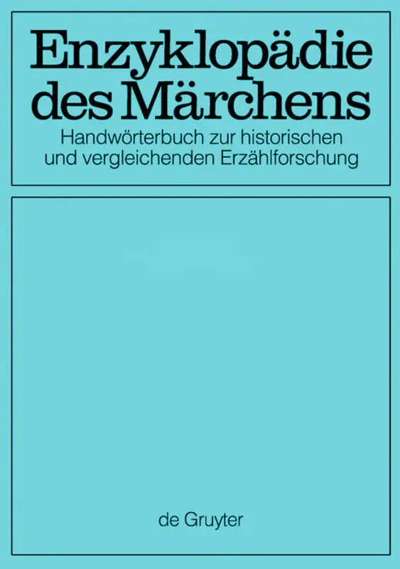 Cover: 9783110551914 | Enzyklopädie des Märchens [7-15] | Kurt Ranke | Taschenbuch | CXXXVIII