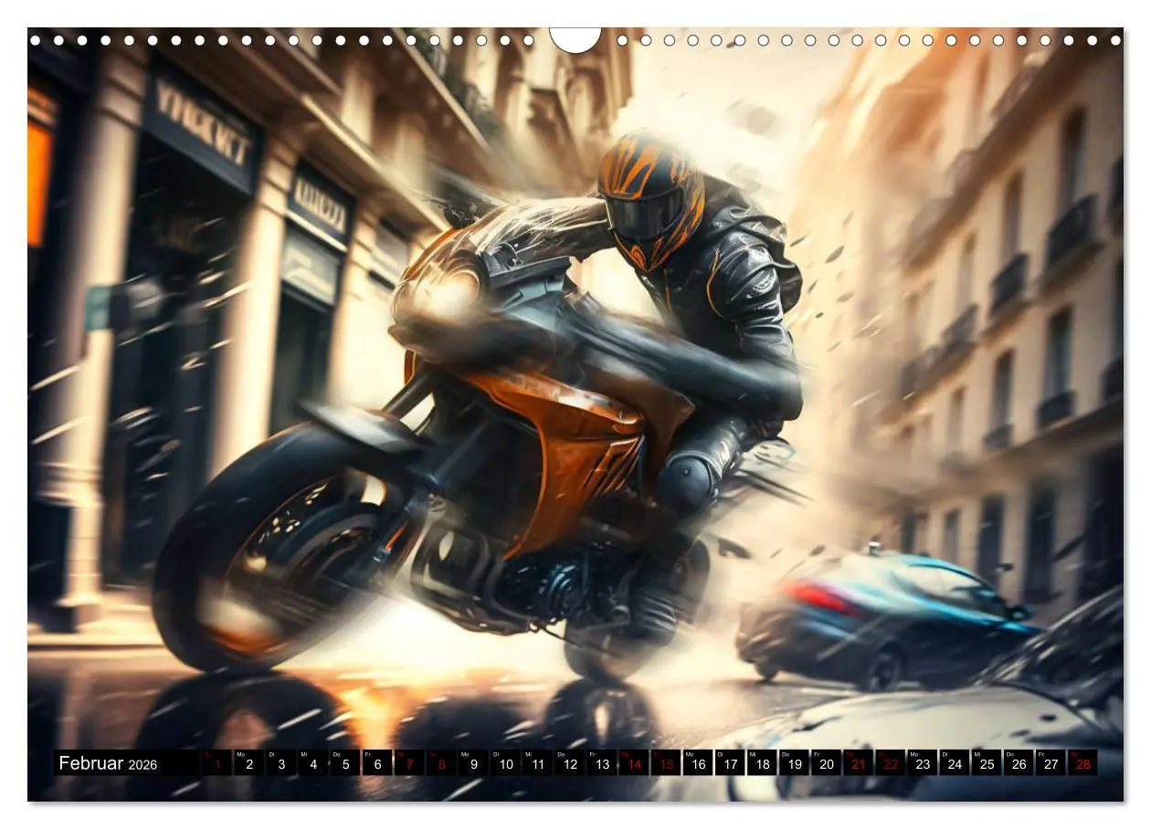 Bild: 9783457531914 | Motorrad Speed (Wandkalender 2026 DIN A3 quer), CALVENDO...