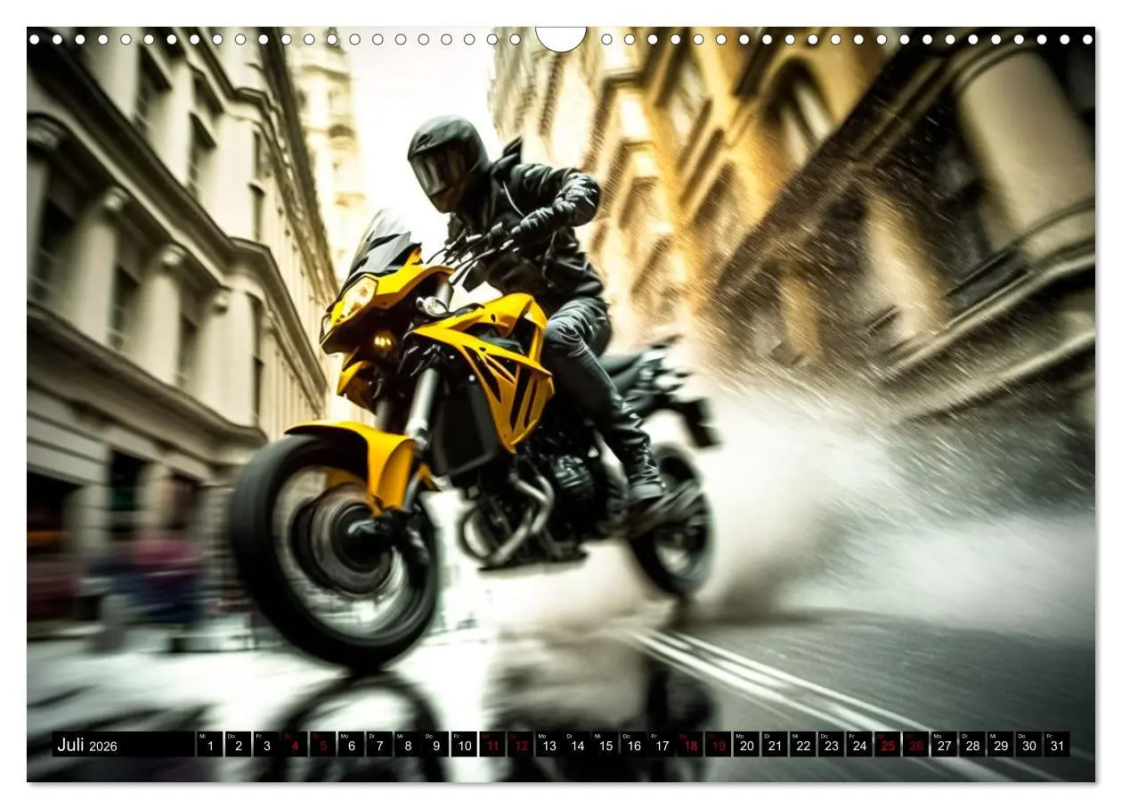 Bild: 9783457531914 | Motorrad Speed (Wandkalender 2026 DIN A3 quer), CALVENDO...