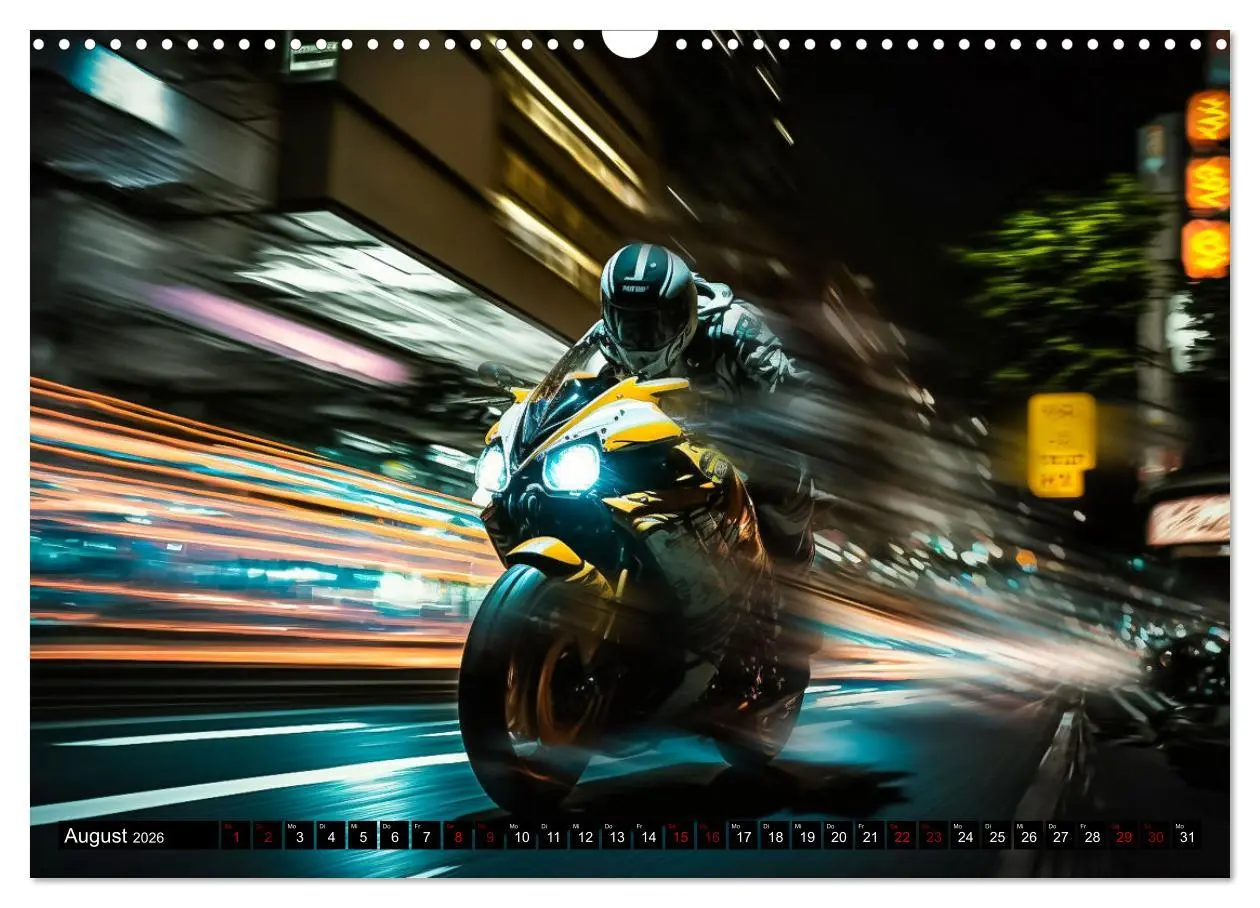 Bild: 9783457531914 | Motorrad Speed (Wandkalender 2026 DIN A3 quer), CALVENDO...