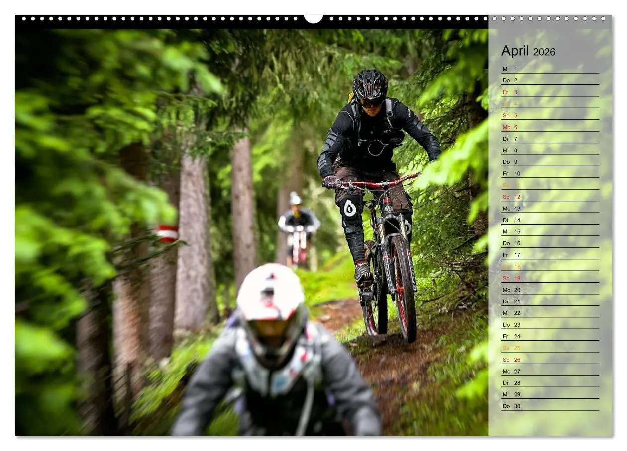 Bild: 9783516001914 | Downhill Moments (Wandkalender 2026 DIN A2 quer), CALVENDO...