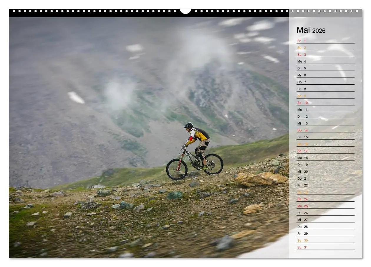 Bild: 9783516001914 | Downhill Moments (Wandkalender 2026 DIN A2 quer), CALVENDO...