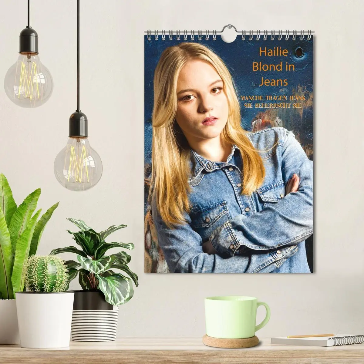 Bild: 9783516791914 | Hailie - Blond in Jeans (Wandkalender 2027 DIN A4 hoch), CALVENDO...